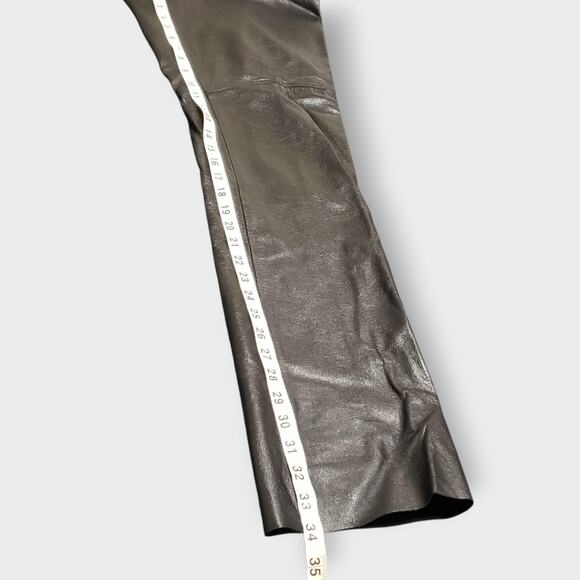 Vtg Maxima Wilsons Leather Black Rider Pants Sz 6 Bikercore Motorcycle Rock - Picture 14 of 16